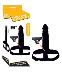 Zenci 20 Cm İçiboş Belden Bağlamalı Penis